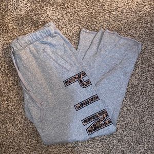 PINK Grey SweatPants